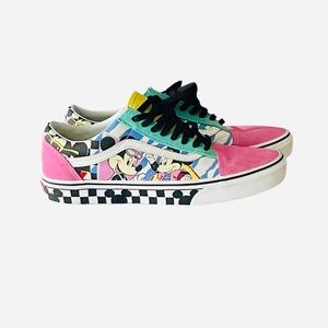 Vans Disney Old Skool 80’s Mickey. Sneakers in Pink, Black, and White